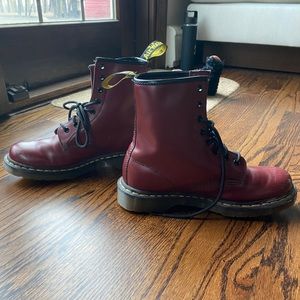 Maroon Doc Martens
